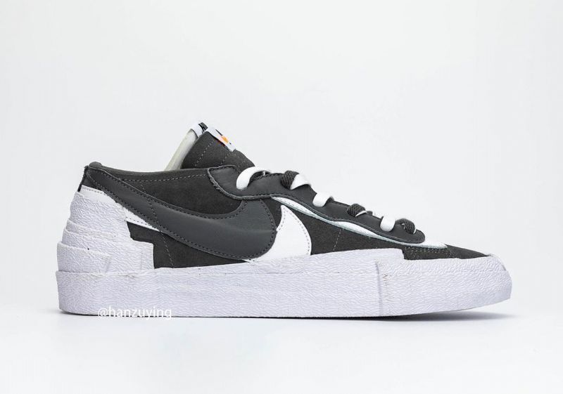 Sacai Nike Blazer Low Férfi / Női Futó Fehér / Vasszürke