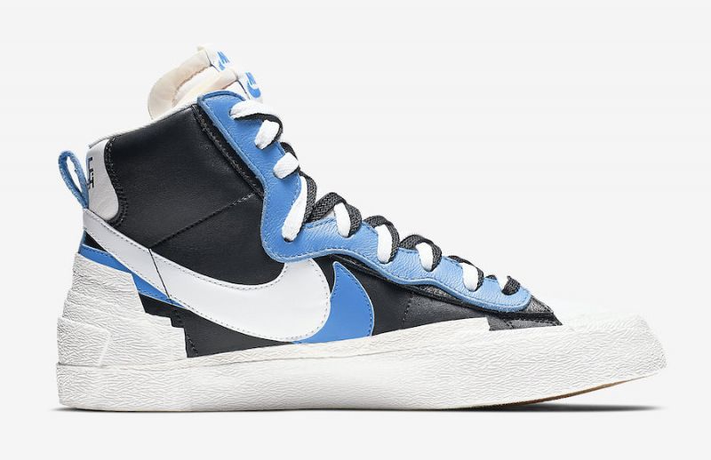 Sacai Nike Blézer Középső Férfi / Női Futó Fekete Kék