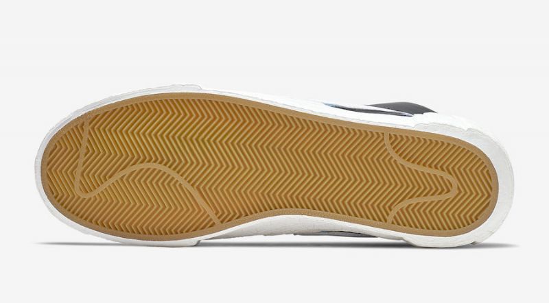 Sacai Nike Blézer Középső Férfi / Női Futó Fekete Kék