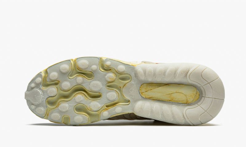 Travis Scott Nike Air Max 270 React Férfi / Női Futófény Krém / Starfish / Dark Haze