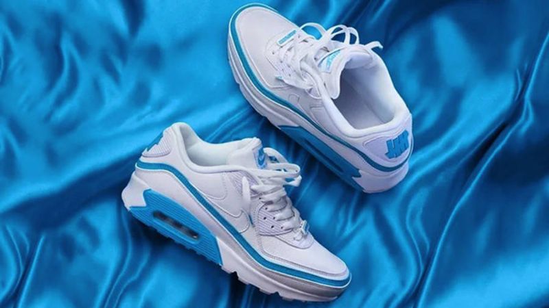 Veretlen Nike Air Max 90 Férfi Alkalmi Fehér/kék