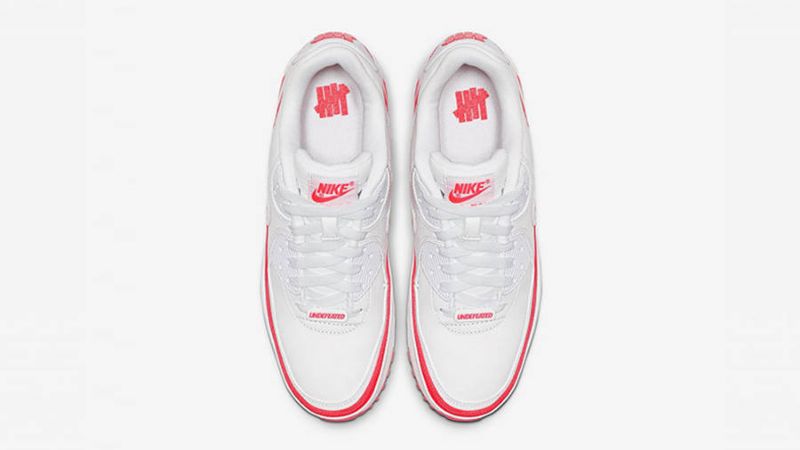 Veretlen Nike Air Max 90 Férfi Alkalmi Fehér/piros