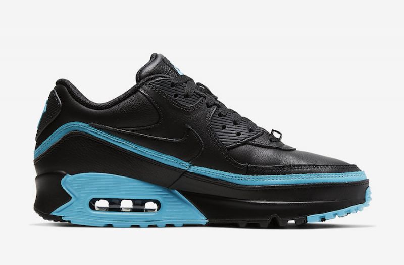 Veretlen Nike Air Max 90 Férfi Alkalmi Fekete/kék