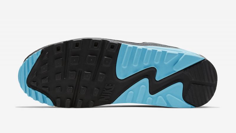 Veretlen Nike Air Max 90 Férfi Alkalmi Fekete/kék
