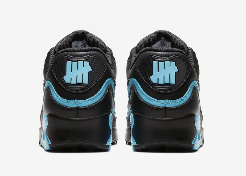Veretlen Nike Air Max 90 Férfi Alkalmi Fekete/kék
