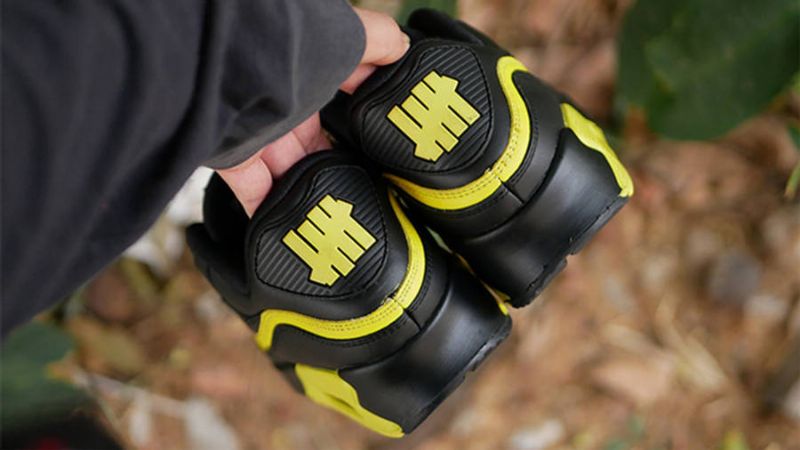 Veretlen Nike Air Max 90 Férfi Alkalmi Fekete / Opti Sárga