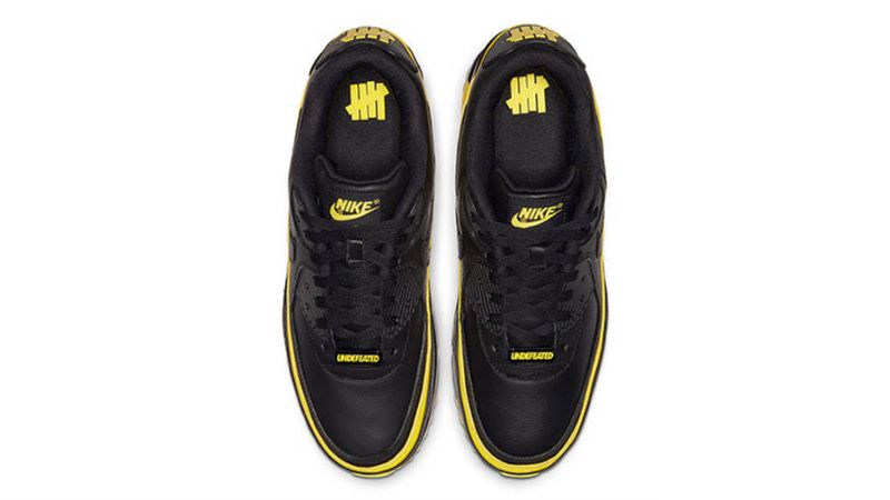Veretlen Nike Air Max 90 Férfi Alkalmi Fekete / Opti Sárga