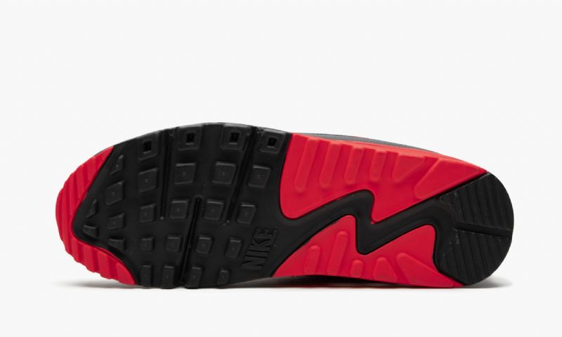 Veretlen Nike Air Max 90 Férfi Alkalmi Fekete/piros